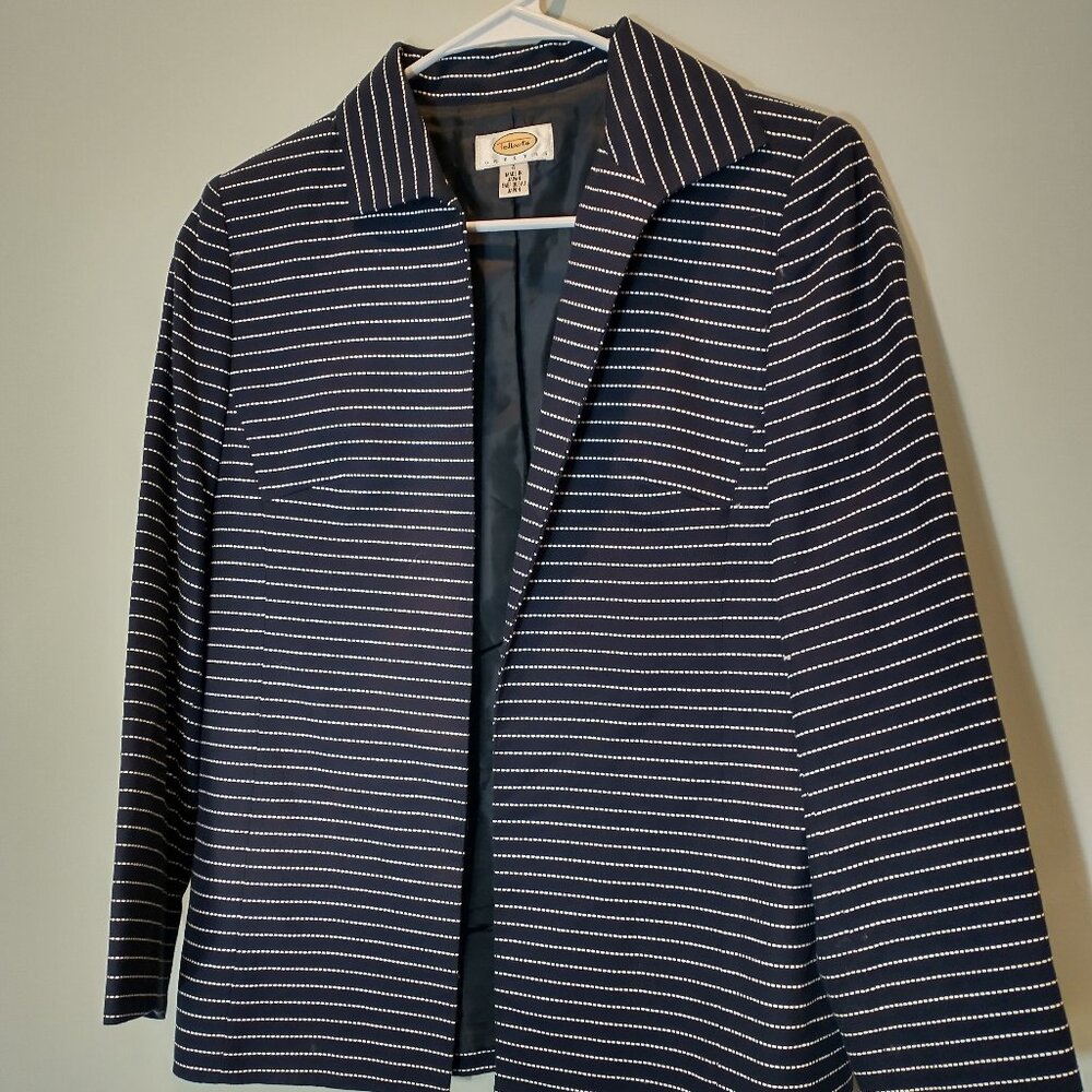 NWOT Talbots Dark Navy Suit Jacket Size 4P